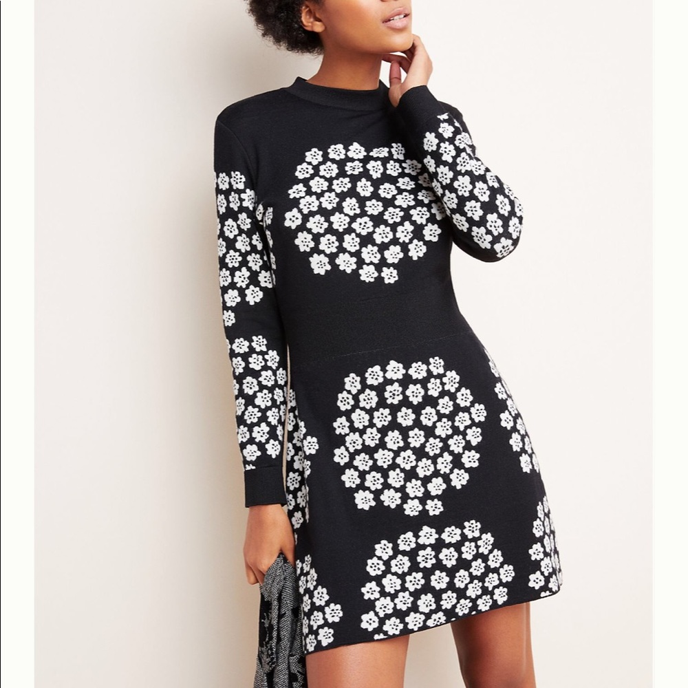 Marimekko Vuolas Puketti Knitted Merino Wool Dress Size XS NWT - Picture 6 of 15